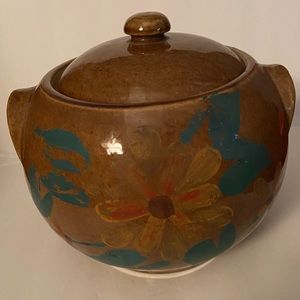 Vintage Bean Pot with Lid 1960's USA